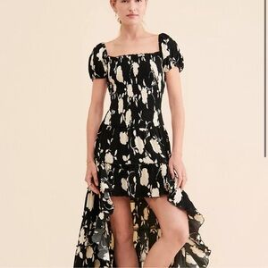 MUCHE ET MUCHETTE | Black White Hi Low Dress | Medium